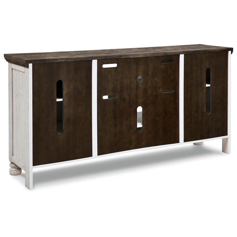 Bowery Hill Wood TV Stand for TVs up to 85