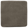 Bowery Hill Modern Fabric Ottoman with Storage in Gray & Black