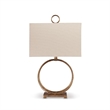 Bowery Hill Metal Antique Gold Table Lamp Rectangular 28