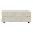 Bowery Hill Contemporary Oversized Accent Ottoman in Stone Finish