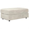 Bowery Hill Contemporary Oversized Accent Ottoman in Stone Finish