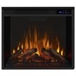 Bowery Hill Contemporary Solid Wood Electric Fireplace in White