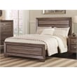 Bowery Hill Transitional 4-Piece Wood Queen Bedroom Set in Brown