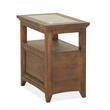 Bowery Hill Contemporary Chairside Wood End Table in Brown