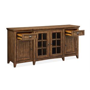 Bowery Hill Contemporary 70&quot Entertainment Console in Toasted Nutmeg