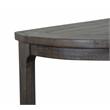 Bowery Hill Contemporary Demilune Wood Sofa Table in Black Finish