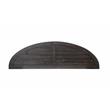 Bowery Hill Contemporary Demilune Wood Sofa Table in Black Finish