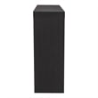 Bowery Hill Wood W-Shaped Legs Console Table in Black Finish