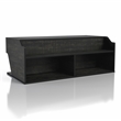 Bowery Hill Contemporary Wood Lift-Top Coffee Table in Black