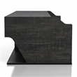 Bowery Hill Contemporary Wood Lift-Top Coffee Table in Black