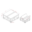 Bowery Hill Modern Wood Hidden Storage Coffee Table in Black