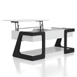 Bowery Hill Modern Wood Lift-Top Storage Coffee Table in White