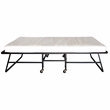 Bowery Hill Black Metal 30-Inch Rollaway Bed Frame with Mattress
