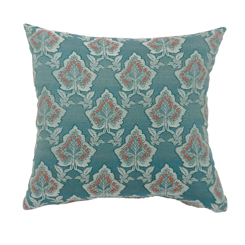 Bowery Hill Fabric Square Throw Pillow in Multi-Color (Set of 2)