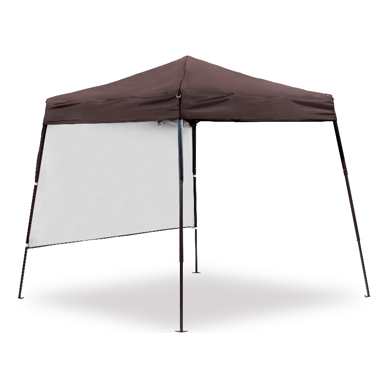 Bowery Hill 6' Outdoor Burgundy Fabric Canopy Pop-Up Gazebo Tent