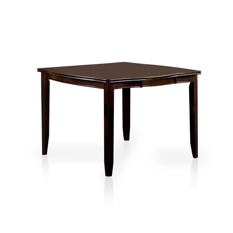 Bowery Hill Modern Espresso Wood 9-Piece Counter Height Dining Set