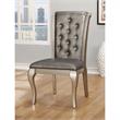 Bowery Hill Modern Wood 7-Piece Dining Table Set in Champagne Gold
