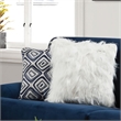 Bowery Hill Modern Microfiber Upholstered 2-Piece Sofa Set in Navy