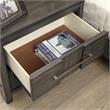 Bowery Hill Contemporary Solid Wood 2-Drawer Nightstand in Gray