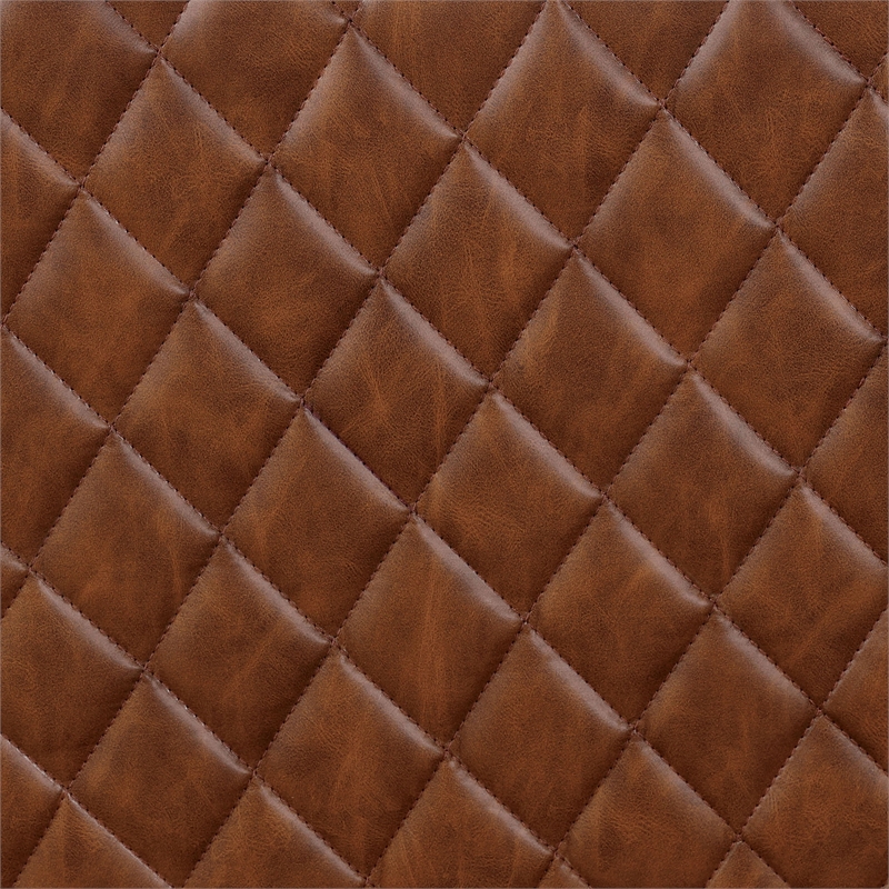 Bowery Hill Contemporary Faux Leather 3-Piece Sofa Set in Brown
