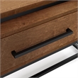 Bowery Hill Wood 2-Piece Nesting Tables Set with Drawer in Brown