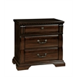 Bowery Hill 3pc Cherry Solid Wood Bedroom Set - King + Nightstand + Chest