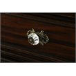 Bowery Hill 2pc Dark Walnut Solid Wood Bedroom Set - Cal King + Nightstand