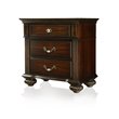 Bowery Hill 2pc Dark Walnut Solid Wood Bedroom Set - Cal King + Nightstand