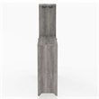 Bowery Hill Wood Multi-Storage Bar Table in Vintage Gray Oak