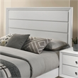 Bowery Hill Contemporary Wood Panel Queen Bed in White Finish