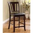 Bowery Hill Wood 9-Piece Counter Dining Table Set in Espresso