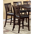 Bowery Hill Wood 9-Piece Counter Dining Table Set in Espresso
