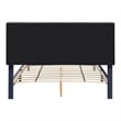 Bowery Hill Fabric Storage California King Bed with USB in Gray