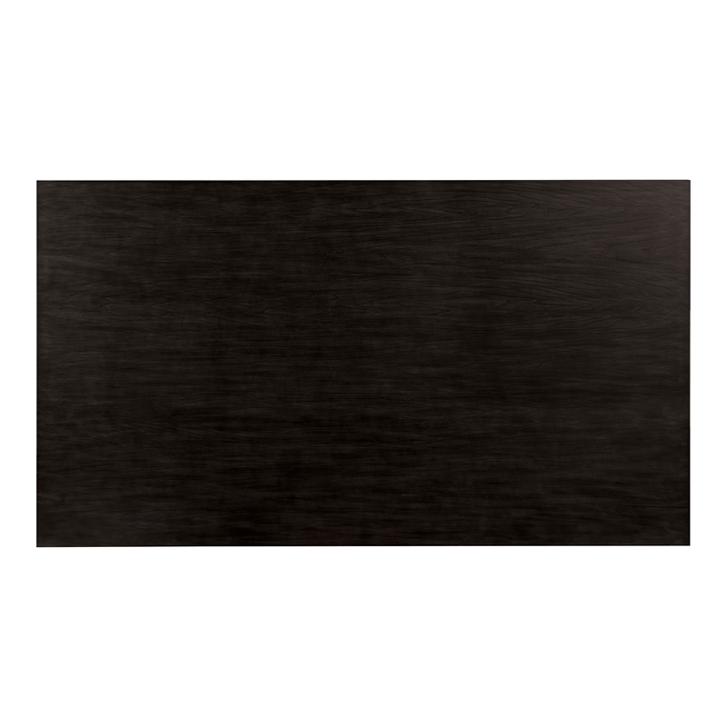 Bowery Hill Wood 5-Piece Dining Set in Antique Black and Gray