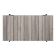 Bowery Hill Wood Natural 2-Piece Coffee Table Set with Wheels
