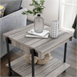 Bowery Hill Wood Natural 3-Piece Coffee Table Set with Wheels