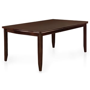 Bowery Hill Contemporary Wood Rectangle Dining Table in Espresso