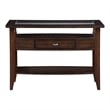 Bowery Hill Contemporary Wood 1-Drawer Sofa Table in Dark Walnut