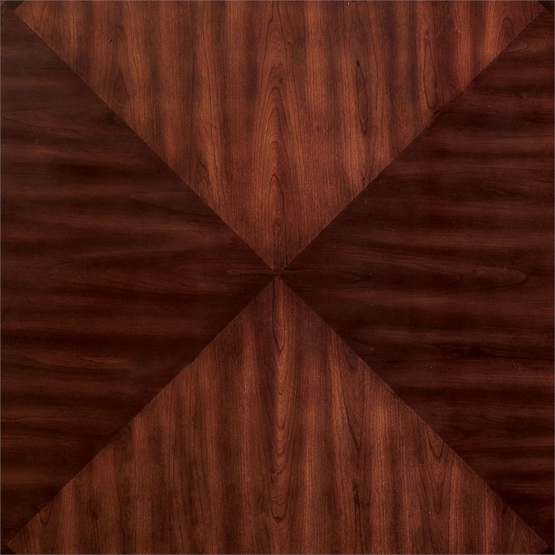 Bowery Hill Modern Wood 5-Piece Dining Table Set in Brown Cherry