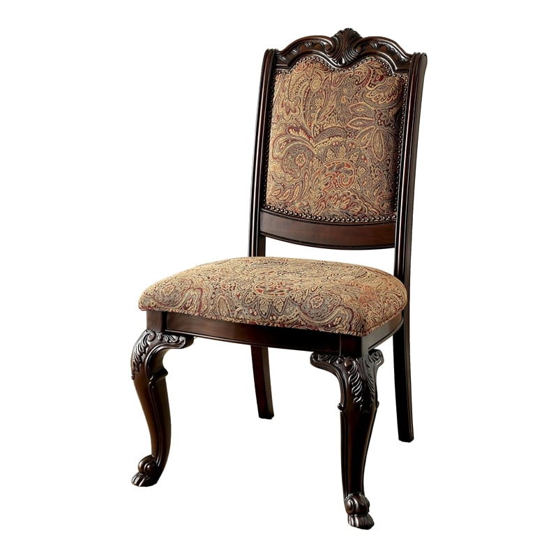 Bowery Hill Modern Wood 5-Piece Dining Table Set in Brown Cherry