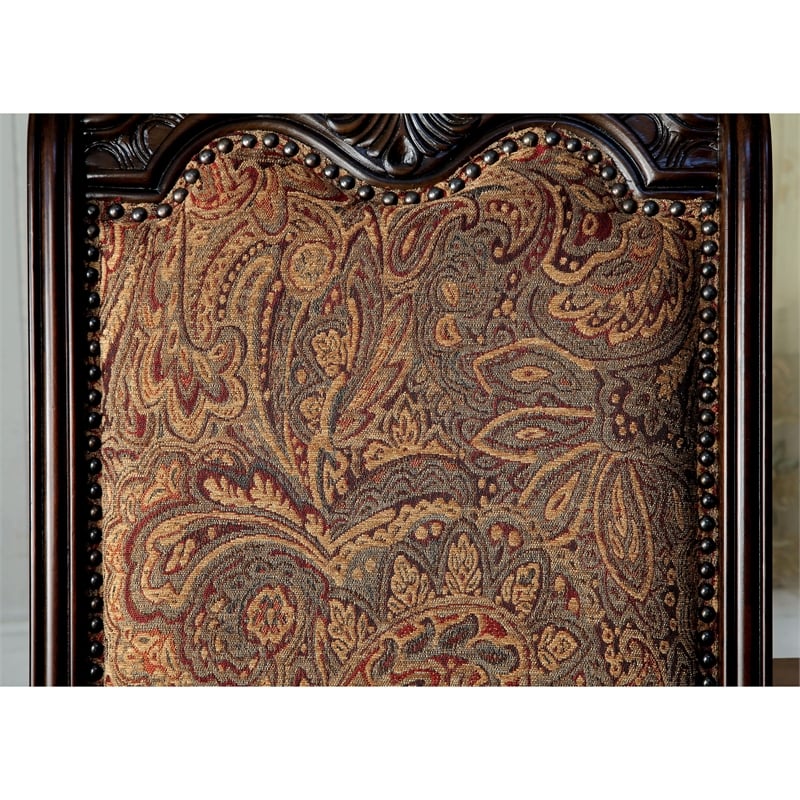 Bowery Hill Modern Wood 5-Piece Dining Table Set in Brown Cherry