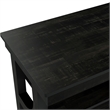 Bowery Hill Farmhouse Wood 1-Drawer Console Table in Black Finish
