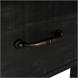 Bowery Hill Farmhouse Wood 1-Drawer Console Table in Black Finish
