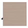 Bowery Hill Modern Wood 5-Shelf Corner Bookcase in Blush Pink
