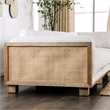 Bowery Hill Contemporary Fabric Upholstered Sectional in Beige