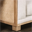 Bowery Hill Contemporary Fabric Upholstered Sectional in Beige