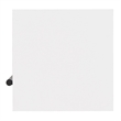 Bowery Hill Contemporary Wood 5-Shelf Corner Bookshelf Bookcase in White