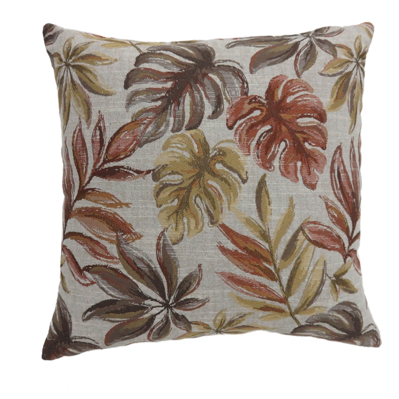 Bowery Hill Modern Fabric Small Throw Pillow in Red (Set of 2)