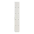 Bowery Hill Modern Wood 5 Open Shelves Bookcase in Cream Weave