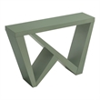 Bowery Hill Modern Wood W-Shaped Legs Console Table in Sage Green